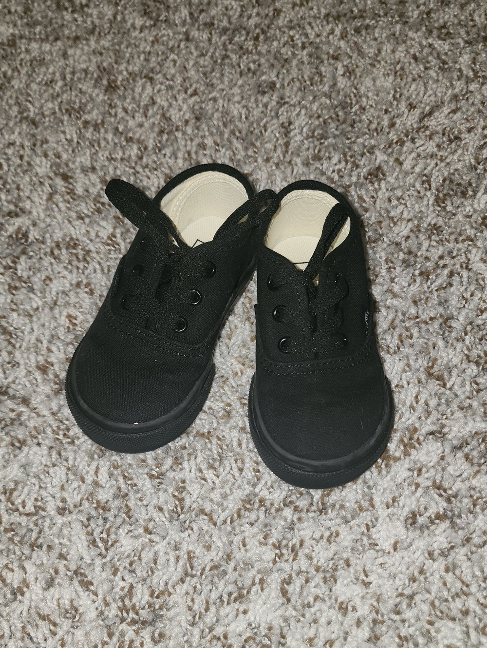 Toddler Black Vans, Size 5, Pre-owned But GUC